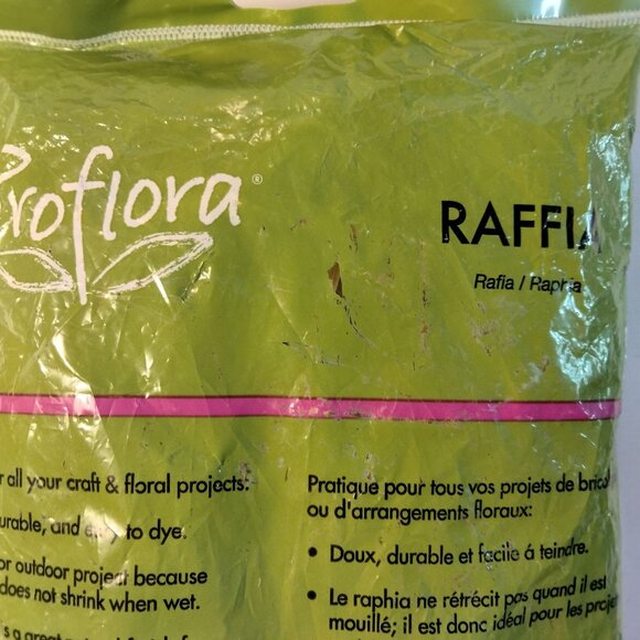 Proflora Natural Raffia Ribbon Strands Craft Floral - Picture 8 of 8